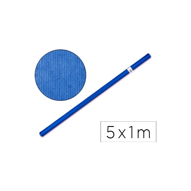 PAPEL KRAFT LIDERPAPEL AZUL -ROLLO 5X1 MT