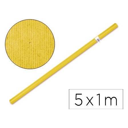 PAPEL KRAFT LIDERPAPEL -AMARILLO ROLLO 5X1 MT