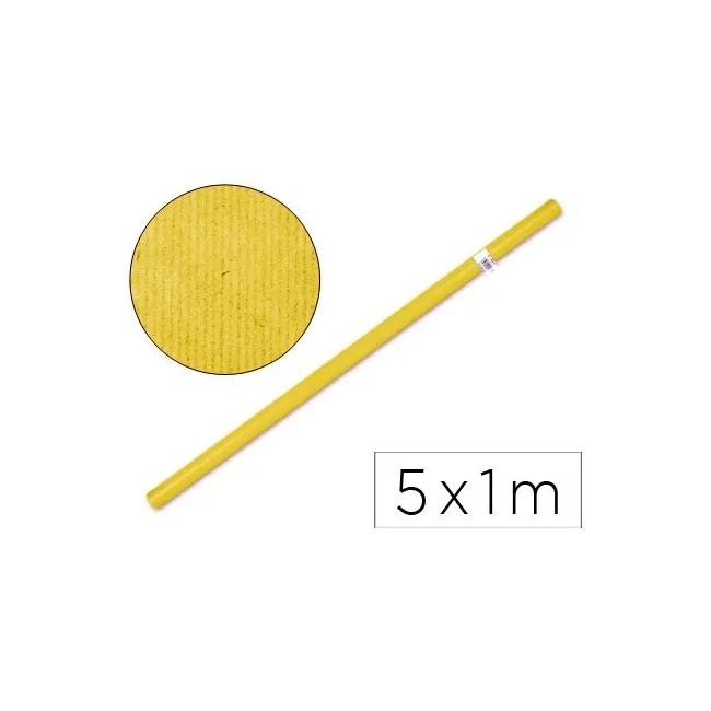PAPEL KRAFT LIDERPAPEL -AMARILLO ROLLO 5X1 MT