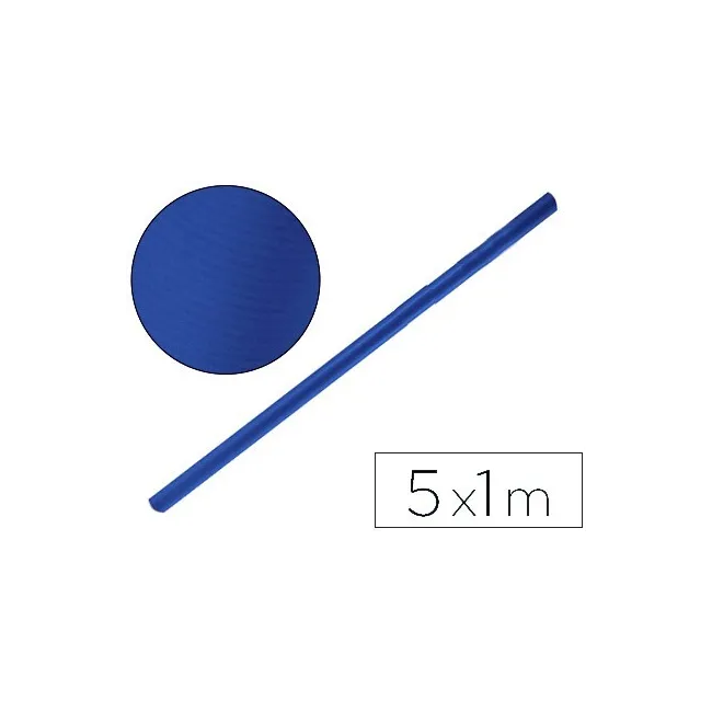 PAPEL KRAFT LIDERPAPEL AZUL AZURITA ROLLO 5X1 MT