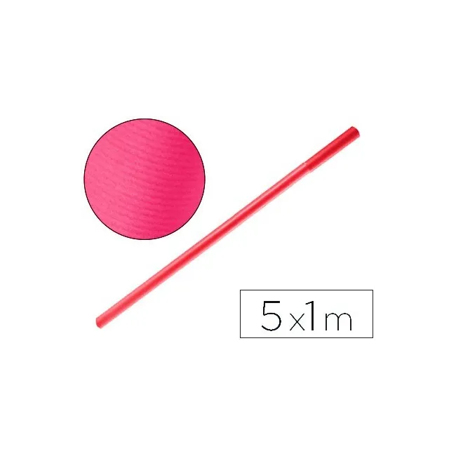 PAPEL KRAFT LIDERPAPEL FUCSIA ROLLO 5X1 MT