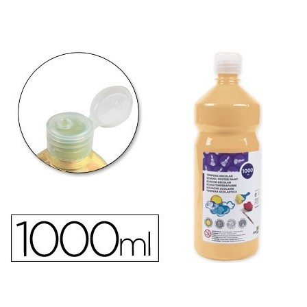 TEMPERA LIQUIDA LIDERPAPEL ESCOLAR 1000 ML CARNE