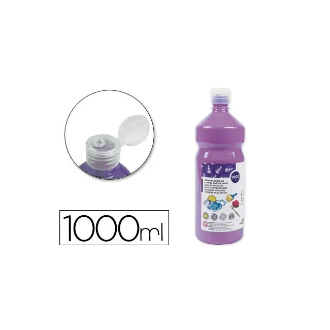 TEMPERA LIQUIDA LIDERPAPEL ESCOLAR 1000 ML LILA