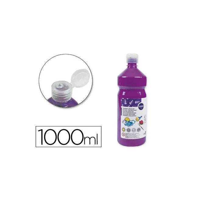 TEMPERA LIQUIDA LIDERPAPEL ESCOLAR 1000 ML VIOLETA