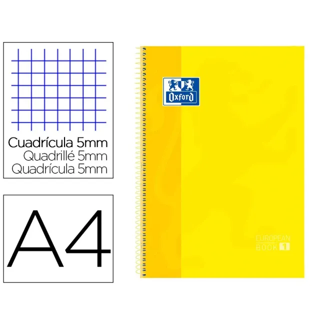 BLOC ESPIRAL OXFORD TAPA EXTRADURA MICROPERFORADO DIN A4 80 HOJAS C...