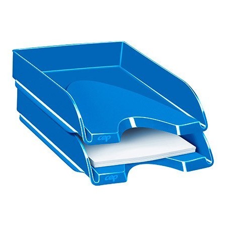 BANDEJA SOBREMESA CEP PLASTICO AZUL 257X348X66 MM