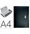 CARPETA LEITZ RECYCLE GOMAS TRES SOLAPAS DIN A4 POLIPROPILENO NEGRO