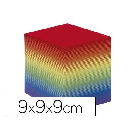 TACO PAPEL QUO VADIS ENCOLADO COLORES ARCO IRIS 680 HOJAS 100% RECI...