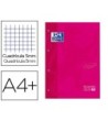 RECAMBIO COLOR 1 OXFORD DIN A4+ 80 HOJAS 90 GR CUADRICULA 5 MM TAPA...