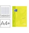 RECAMBIO COLOR 1 OXFORD DIN A4+ 80 HOJAS 90 GR CUADRICULA 5 MM TAPA...