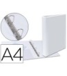 CARPETA CANGURO 4 ANILLAS MIXTAS 25MM ESSELTE A4 PLASTICO BLANCA