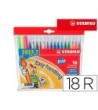 ROTULADOR STABILO TRIO CAJA DE 18 COLORES