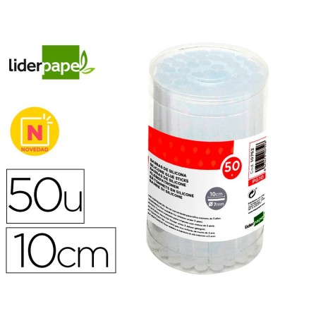 BARRAS TERMOFUSIBLE LIDERPAPEL DE 7 MM DE DIAMETRO X 100 MM DE ALTO...