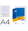 RECAMBIO OXFORD DIN A4 200 + 50 HOJAS GRATIS CUADRO 4 MM CON MARGEN