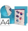 CARPETA LIDERPAPEL 4 ANILLAS 25 MM MIXTAS 43432 POLIPROPILENO DIN A...