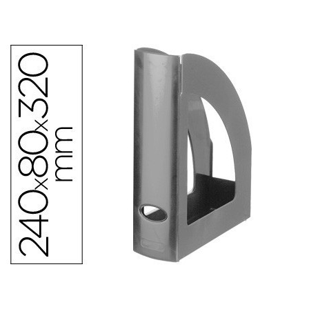REVISTERO PLASTICO Q-CONNECT GRIS OPACO