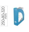 REVISTERO PLASTICO Q-CONNECT AZUL TRANSLUCIDO