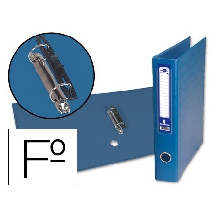 CARPETA DE 2 ANILLAS 40MM MIXTAS LIDERPAPEL FOLIO CARTON FORRADO PA...