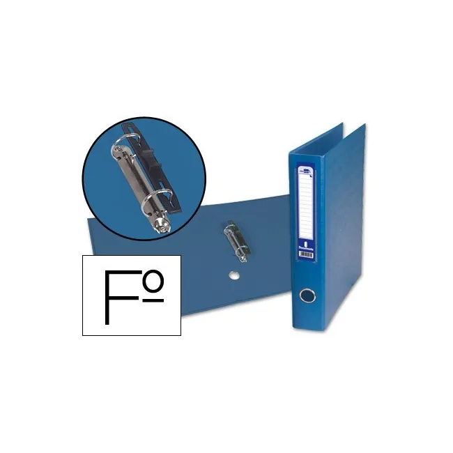 CARPETA DE 2 ANILLAS 40MM MIXTAS LIDERPAPEL FOLIO CARTON FORRADO PA...