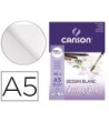 BLOC DIBUJO MULTITECNICAS CANSON IMAGINE DIN A5 ENCOLADO LISO 14,8X...