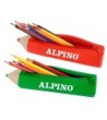 BOLSO ESCOLAR ALPINO PORTATODO FORMA LAPIZ SOFT CON 12 LAPICES DE C...