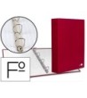 CARPETA DE 4 ANILLAS 40MM MIXTAS LIDERPAPEL FOLIO CARTON FORRADO PA...