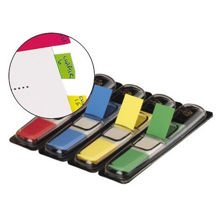 BANDERITAS SEPARADORAS 683-4 DISPENSADOR 4 COLORES POST-IT
