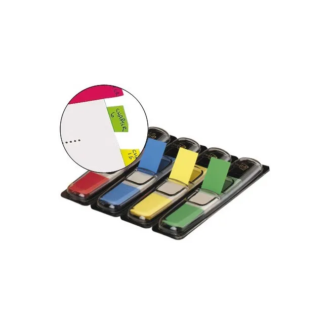 BANDERITAS SEPARADORAS 683-4 DISPENSADOR 4 COLORES POST-IT