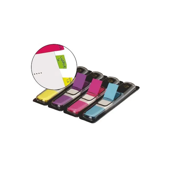 BANDERITAS SEPARADORAS POST-IT 683-4AB DISPENSADOR 4 COLORES BRILLA...