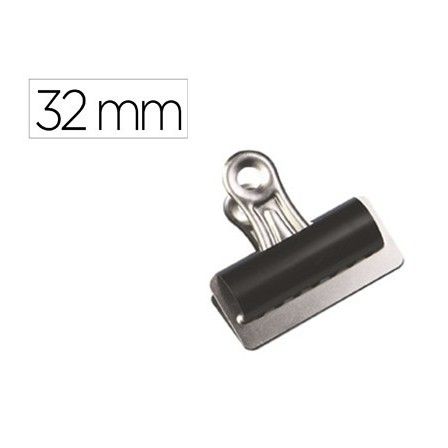 PINZA METALICA Q-CONNECT PALA FIJA 32 MM CAJA DE 10 UNIDADES
