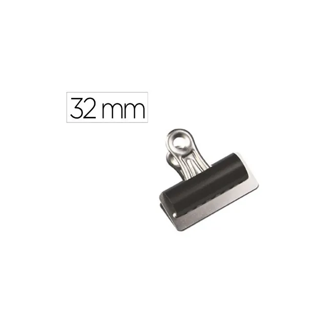 PINZA METALICA Q-CONNECT PALA FIJA 32 MM CAJA DE 10 UNIDADES