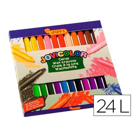 LAPICES CERA JOVICOLOR -CAJA DE 24 COLORES