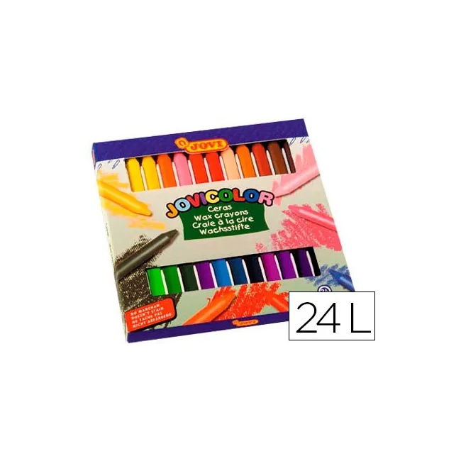 LAPICES CERA JOVICOLOR -CAJA DE 24 COLORES