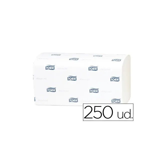 TOALLA DE PAPEL ENGARZADA 2 CAPAS 21X23,5 CM PAQUETE DE 250 UNIDADE...