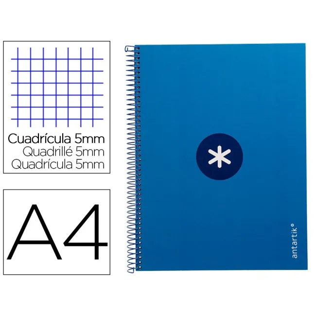 CUADERNO ESPIRAL LIDERPAPEL A4 MICRO ANTARTIK TAPA FORRADA 80H 90 G...
