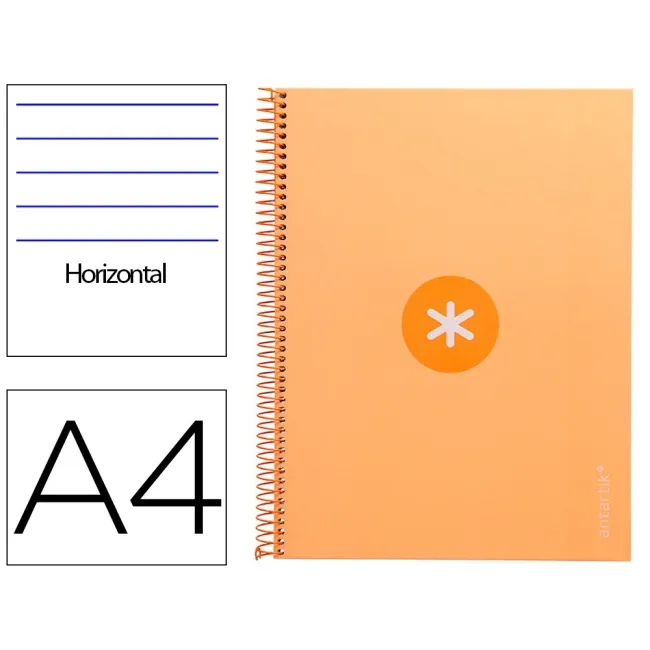 CUADERNO ESPIRAL LIDERPAPEL A4 MICRO ANTARTIK TAPA FORRADA80H 90 GR...