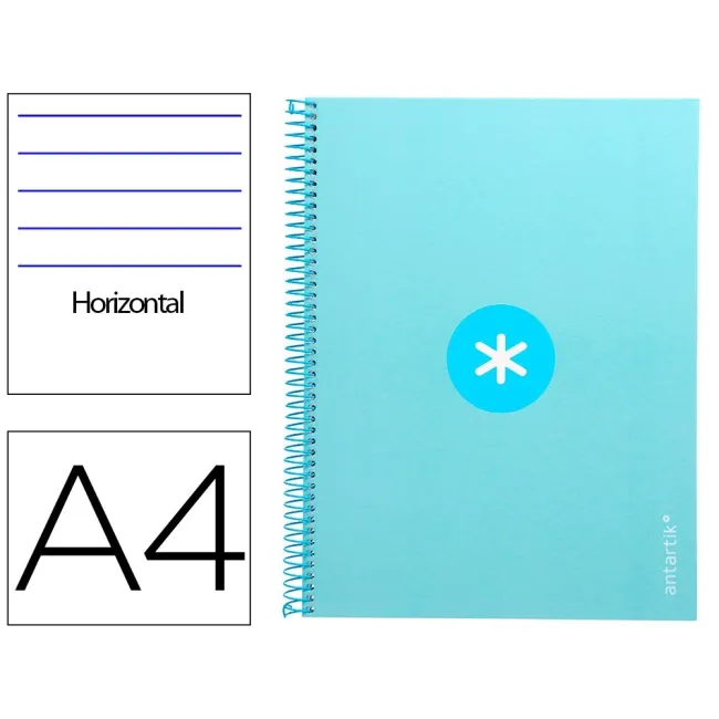 CUADERNO ESPIRAL LIDERPAPEL A4 MICRO ANTARTIK TAPA FORRADA80H 90 GR...