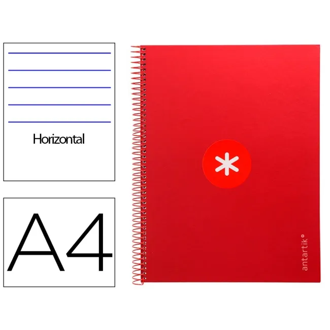CUADERNO ESPIRAL LIDERPAPEL A4 MICRO ANTARTIK TAPA FORRADA80H 90 GR...