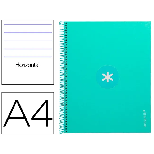 CUADERNO ESPIRAL LIDERPAPEL A4 MICRO ANTARTIK TAPA FORRADA80H 90 GR...
