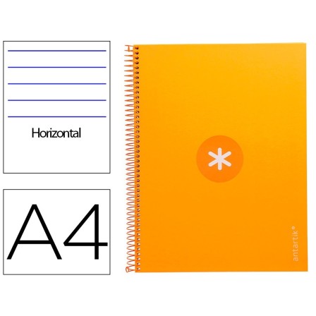 CUADERNO ESPIRAL LIDERPAPEL A4 MICRO ANTARTIK TAPA FORRADA80H 90 GR...