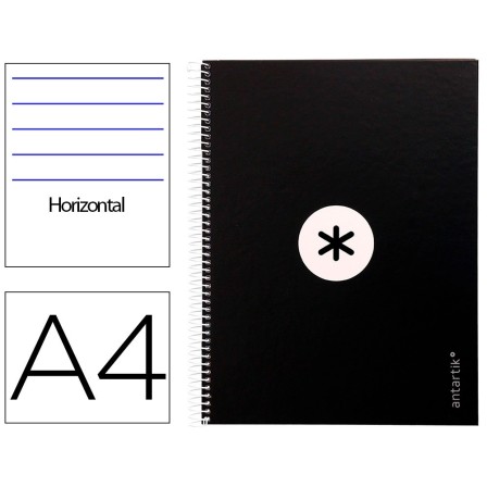 CUADERNO ESPIRAL LIDERPAPEL A4 MICRO ANTARTIK TAPA FORRADA80H 90 GR...