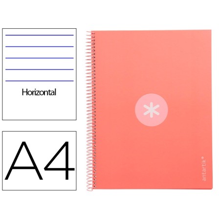 CUADERNO ESPIRAL LIDERPAPEL A4 MICRO ANTARTIK TAPA FORRADA80H 90 GR...