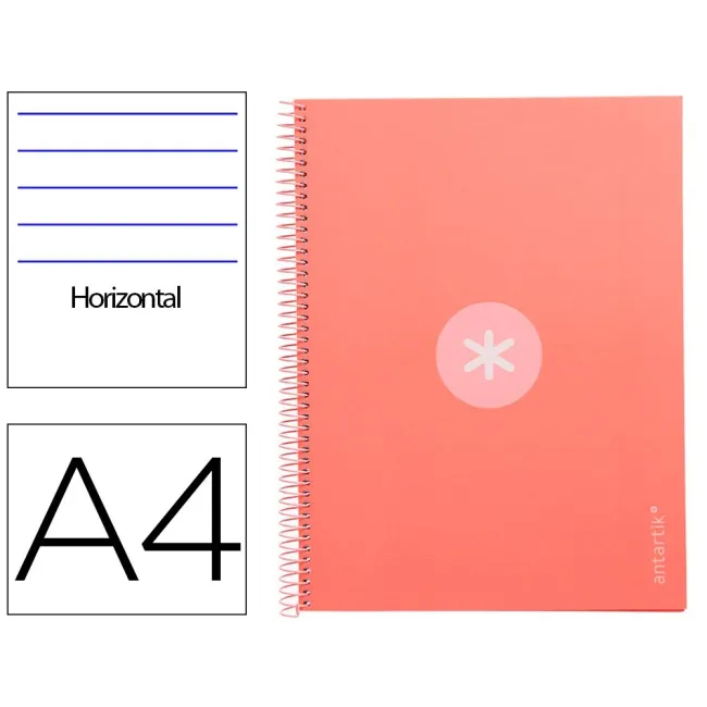 CUADERNO ESPIRAL LIDERPAPEL A4 MICRO ANTARTIK TAPA FORRADA80H 90 GR...