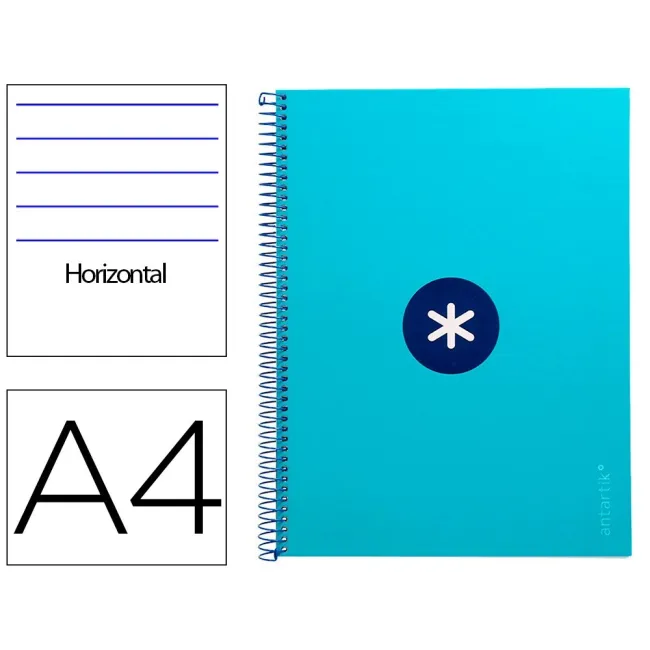 CUADERNO ESPIRAL LIDERPAPEL A4 MICRO ANTARTIK TAPA FORRADA80H 90 GR...