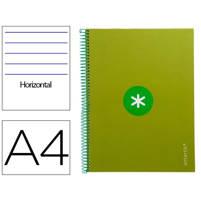 CUADERNO ESPIRAL LIDERPAPEL A4 MICRO ANTARTIK TAPA FORRADA80H 90 GR...