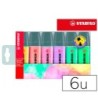 ROTULADOR STABILO BOSS PASTEL FLUORESCENTE 70 ESTUCHE DE 6 UNIDADES...