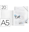 CARPETA LIDERPAPEL ESCAPARATE CON ESPIRAL 20 FUNDAS POLIPROPILENO D...
