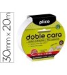 CINTA ADHESIVA PLICO DOBLE CARA 30MM X 20M