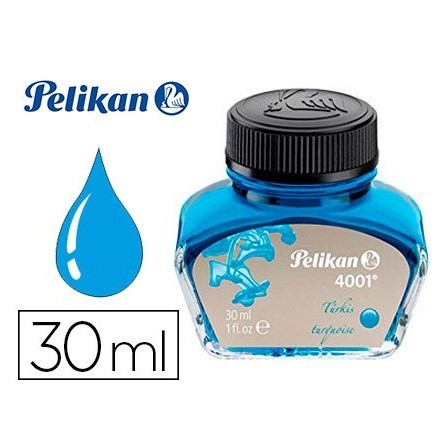 TINTA ESTILOGRAFICA PELIKAN 4001 TURQUESA FRASCO 30 ML