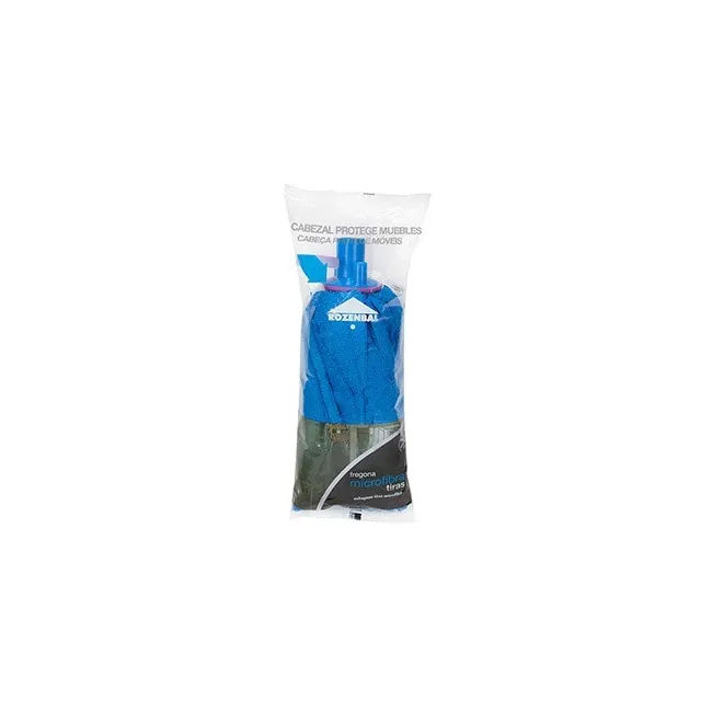 FREGONA MICROFIBRA TIRAS AZUL